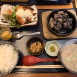 大名古屋ビルヂングの宮崎料理店「万作」でチキン南蛮、炭火焼などの宮崎名物セット